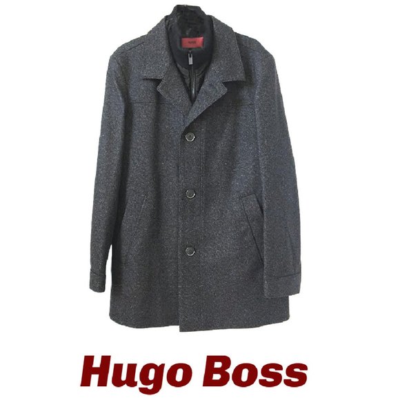 Men's HUGO Boss Jacket or Coat Dark Charcoal M - Picture 3 of 12